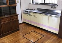 キッチンフローリング施工前