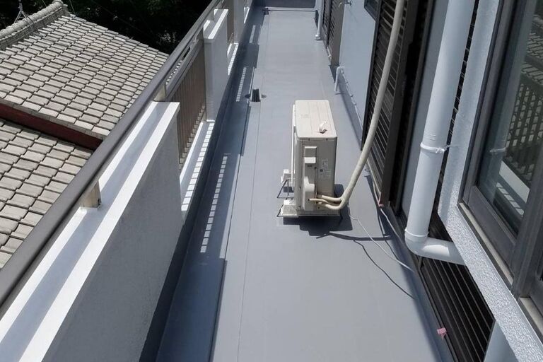 ベランダ床塗装施工後